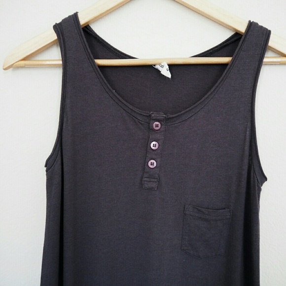 VIS Charcoal Grey Maxi Dress - Picture 3 of 3