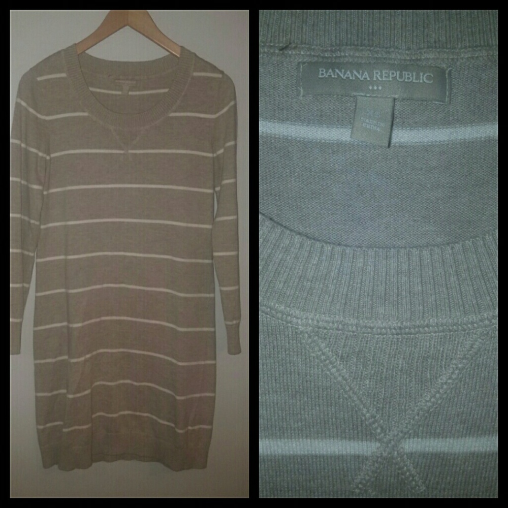 Banana Republic XS Sweater Dress Light Oatmeal