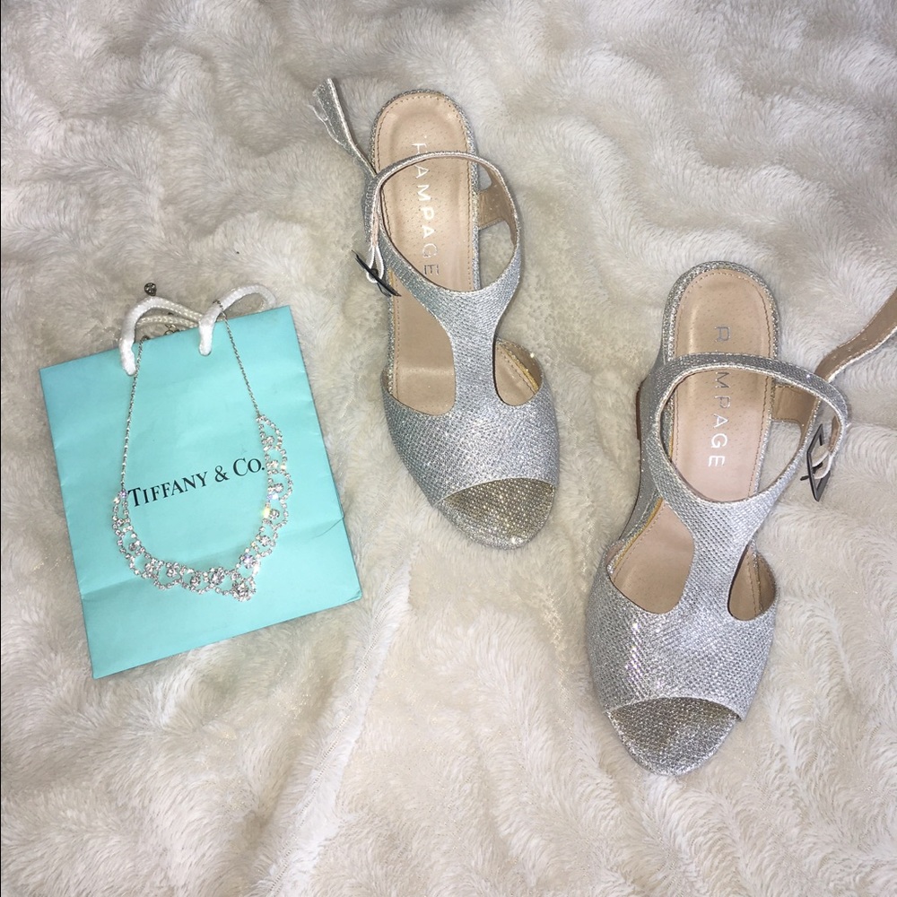 Rampage Sparkly Bling Wedges 4"