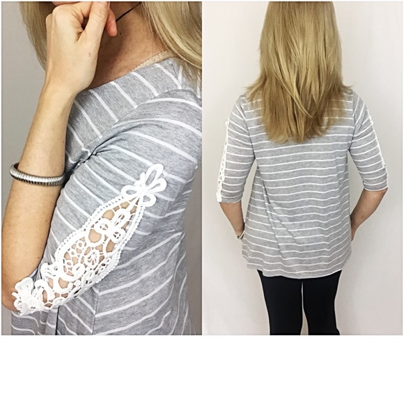 🔴PRICEDROP🔴Casual Chic Crochet Lace Top SM - Picture 2 of 4