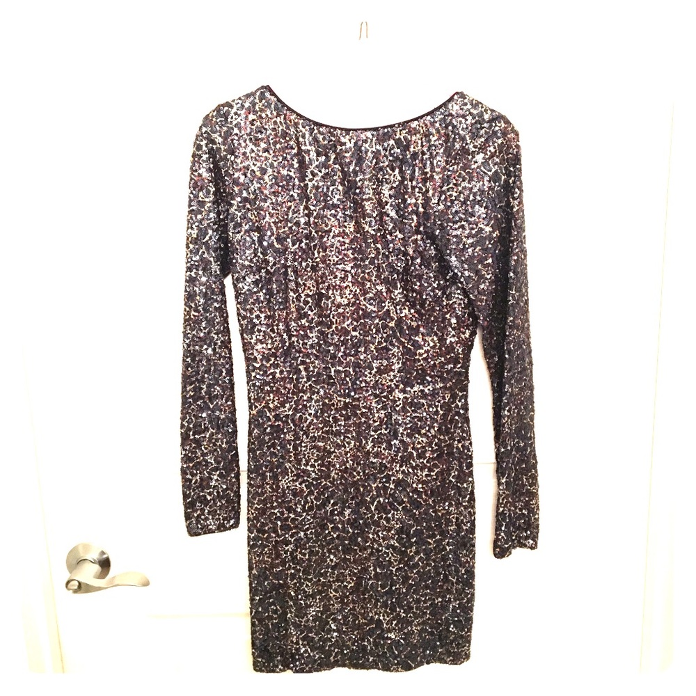 Dress the Population Sequin Foil Mini-Dress💋