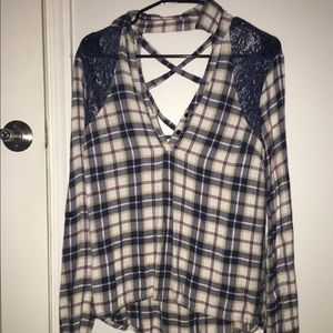 Lace-Back Flannel