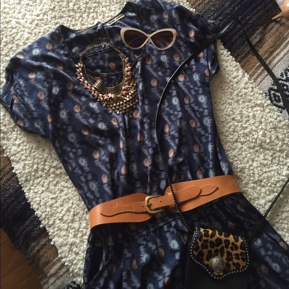 Maison Scotch Navy pocket-dress