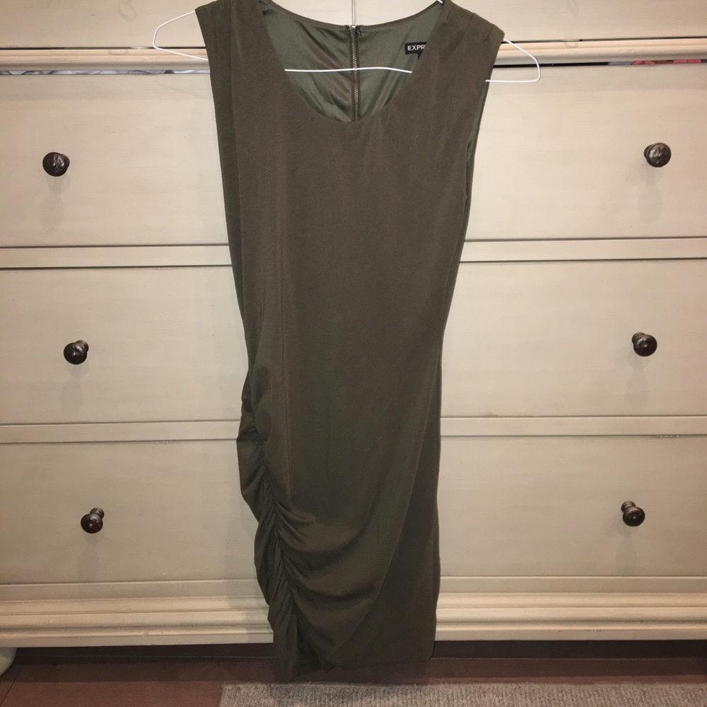 Express size XS army green dress