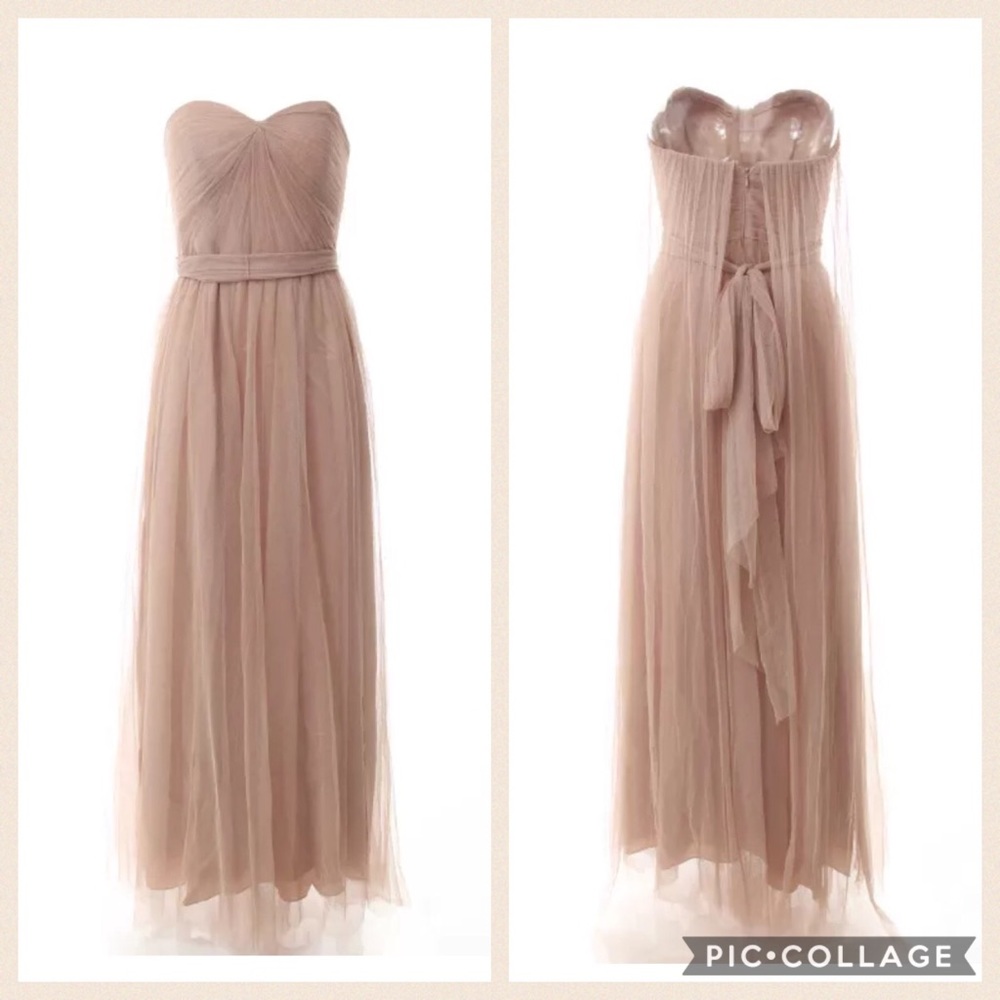 Adrianna Papell Infinity Tulle gown Doe