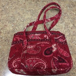 Vera Bradley red Paisley purse