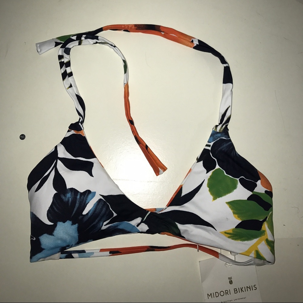 Midori Hibiscus Honey bikini top