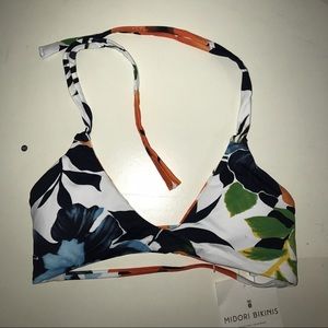Midori Hibiscus Honey bikini top