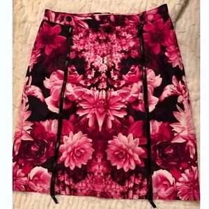 Michael Kors Floral Skirt with Zippers