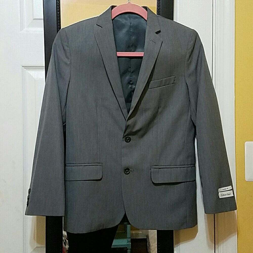 GREY CALVIN KLEIN BOYS BLAZER SIZE 14