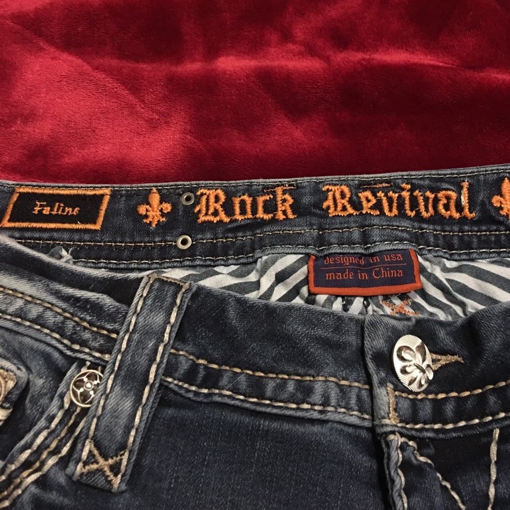 Rock Revival Faline Easy Boot size 29 jeans
