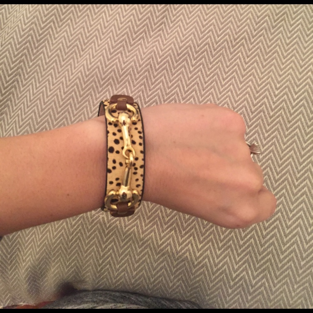 Animal print cuff