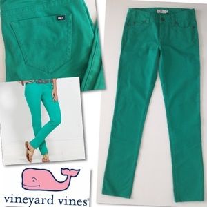 Vineyard Vines Nantucket Emerald Green Denim Jeans