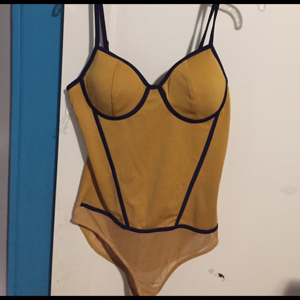 Mustard leotard