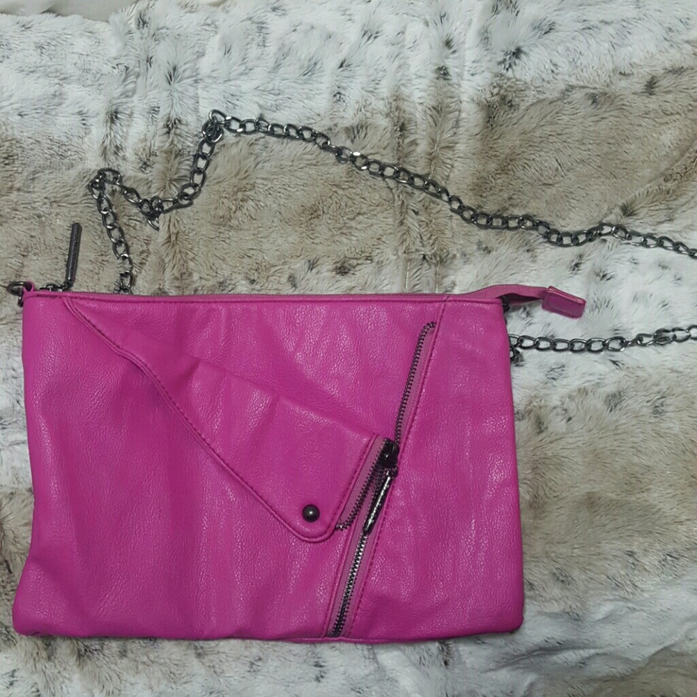 Pink chain bag