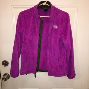 Purple North Face Osito Fleece Jacket