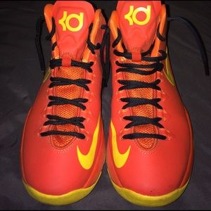 Orange KD Athletic Shoes
