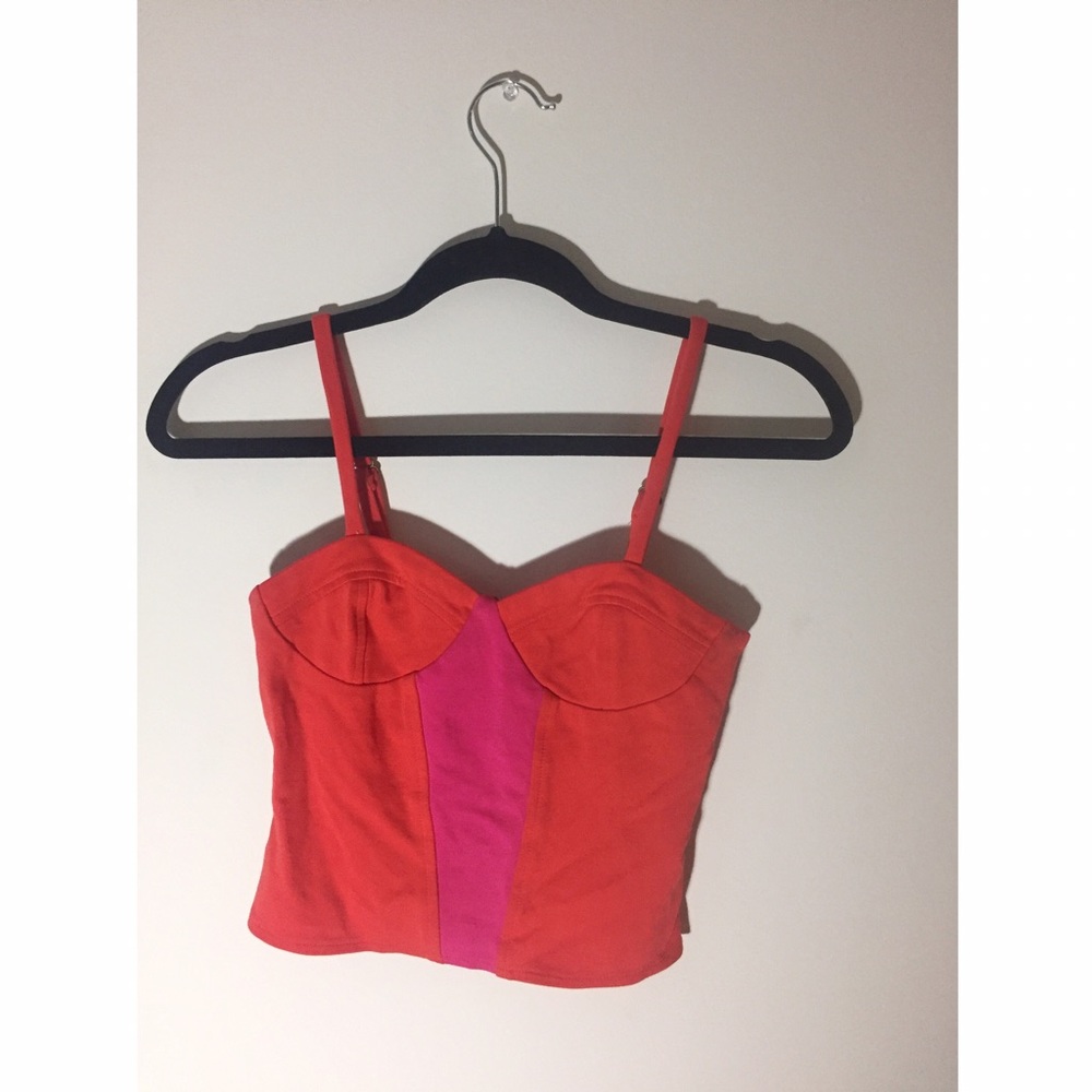 Pink&Orange Crop Top