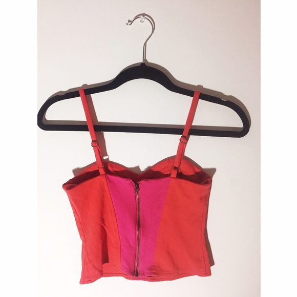 Pink&Orange Crop Top - Picture 2 of 2