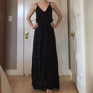 🎉HUGE SALE!!!🎉 Black w/ White Stripe Maxi Dress