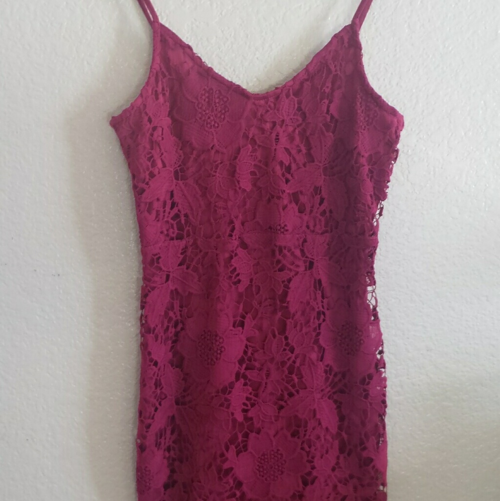 Sexy maroon dress