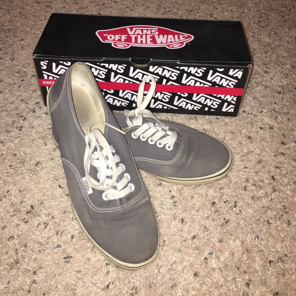 Gray or Pewter Vans