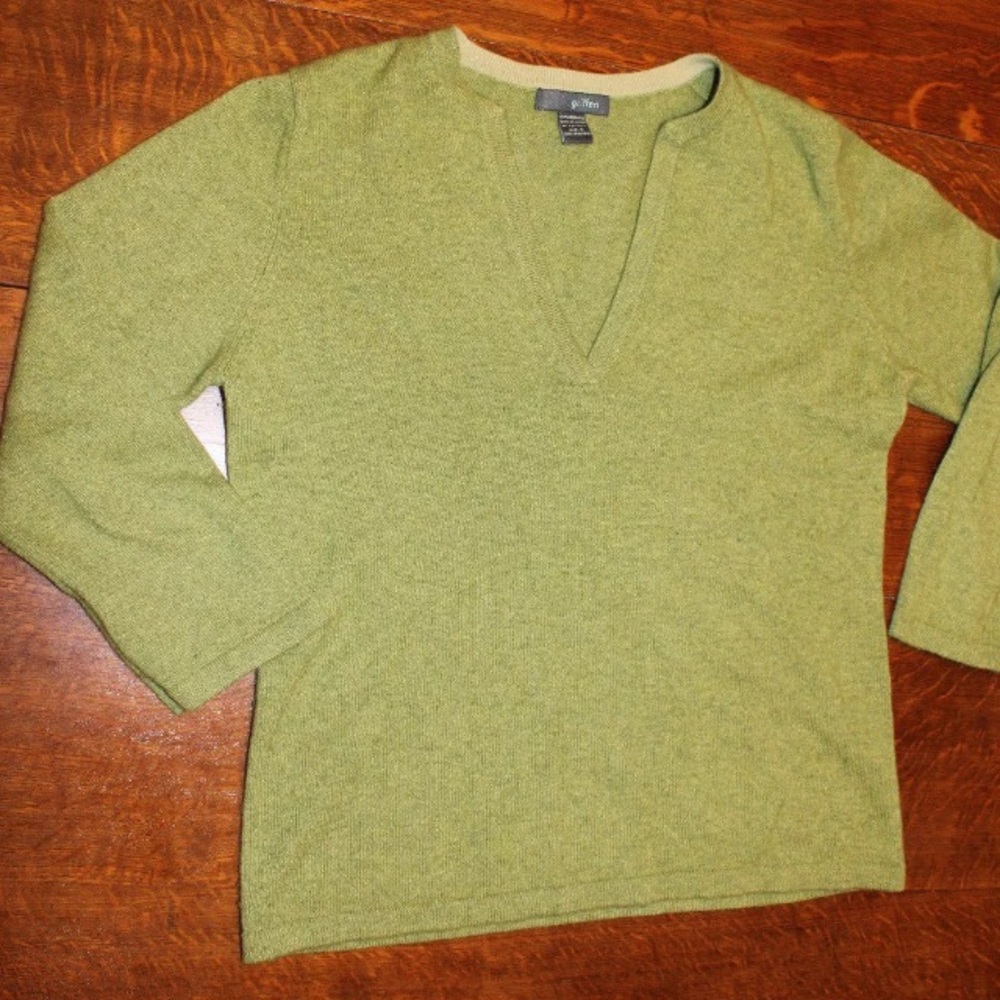 Cashmere Green Sweater St Patrick's Day Griffen S