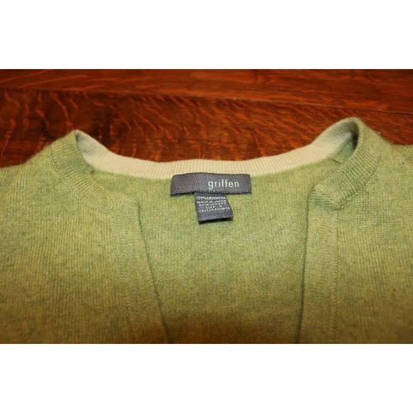 Cashmere Green Sweater St Patrick's Day Griffen S - Picture 2 of 2