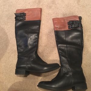 steve madden knee high leather boots