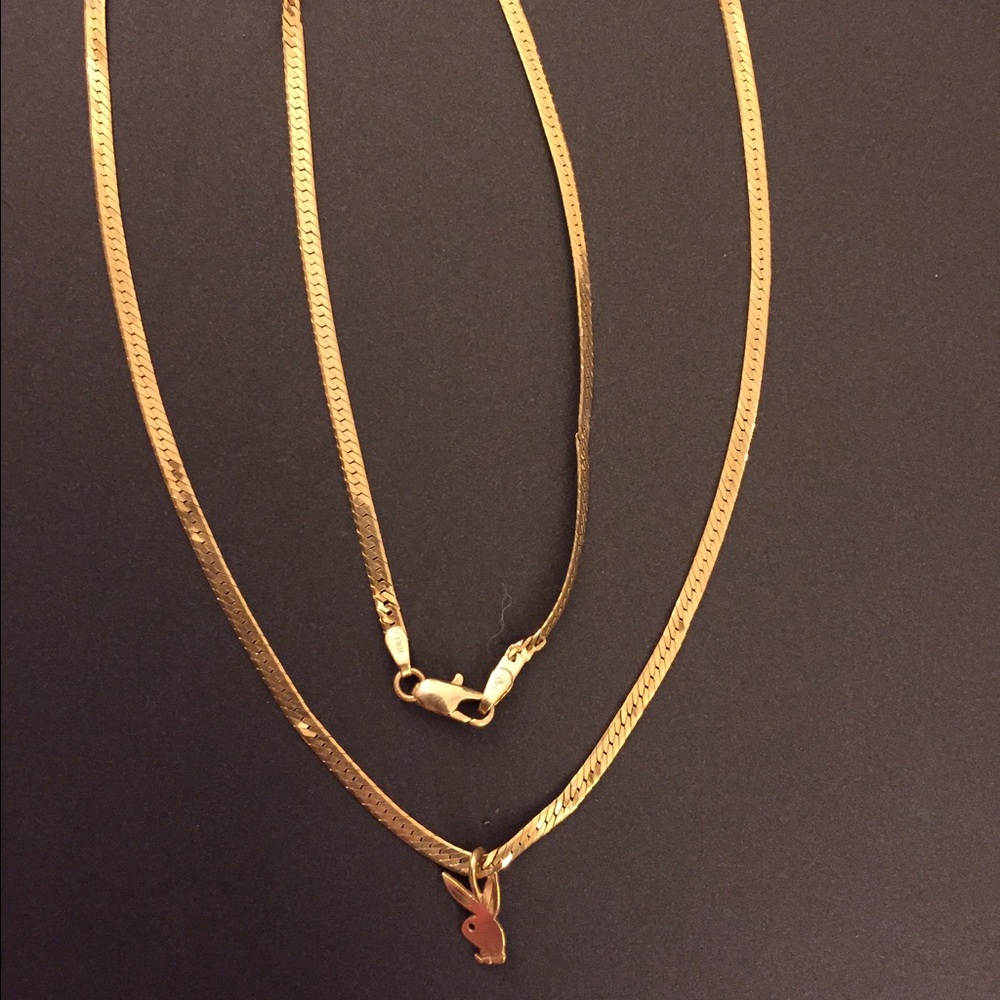 Play Boy Bunny Charm Necklace