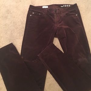 gap dark purple cords