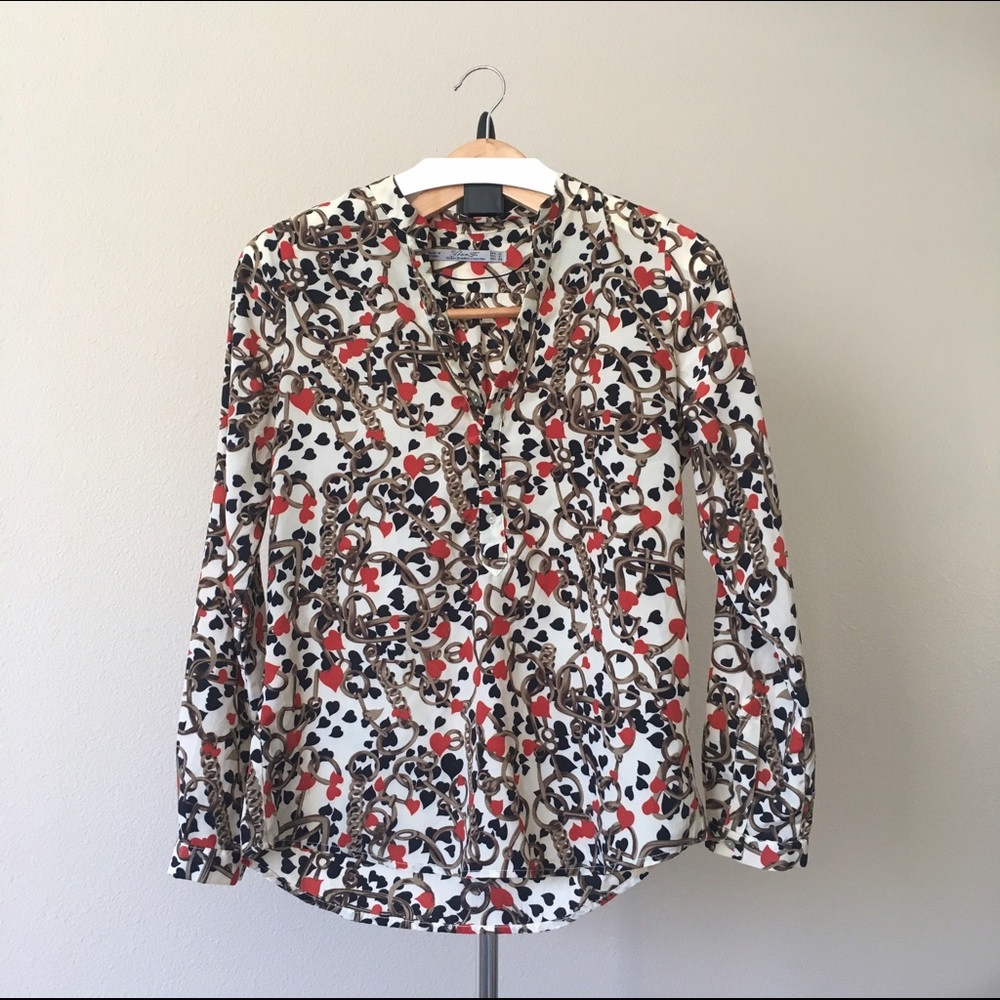 V neck blouse size S