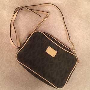 AUTHENTIC Michael Kors Jet Set Large Crossbody
