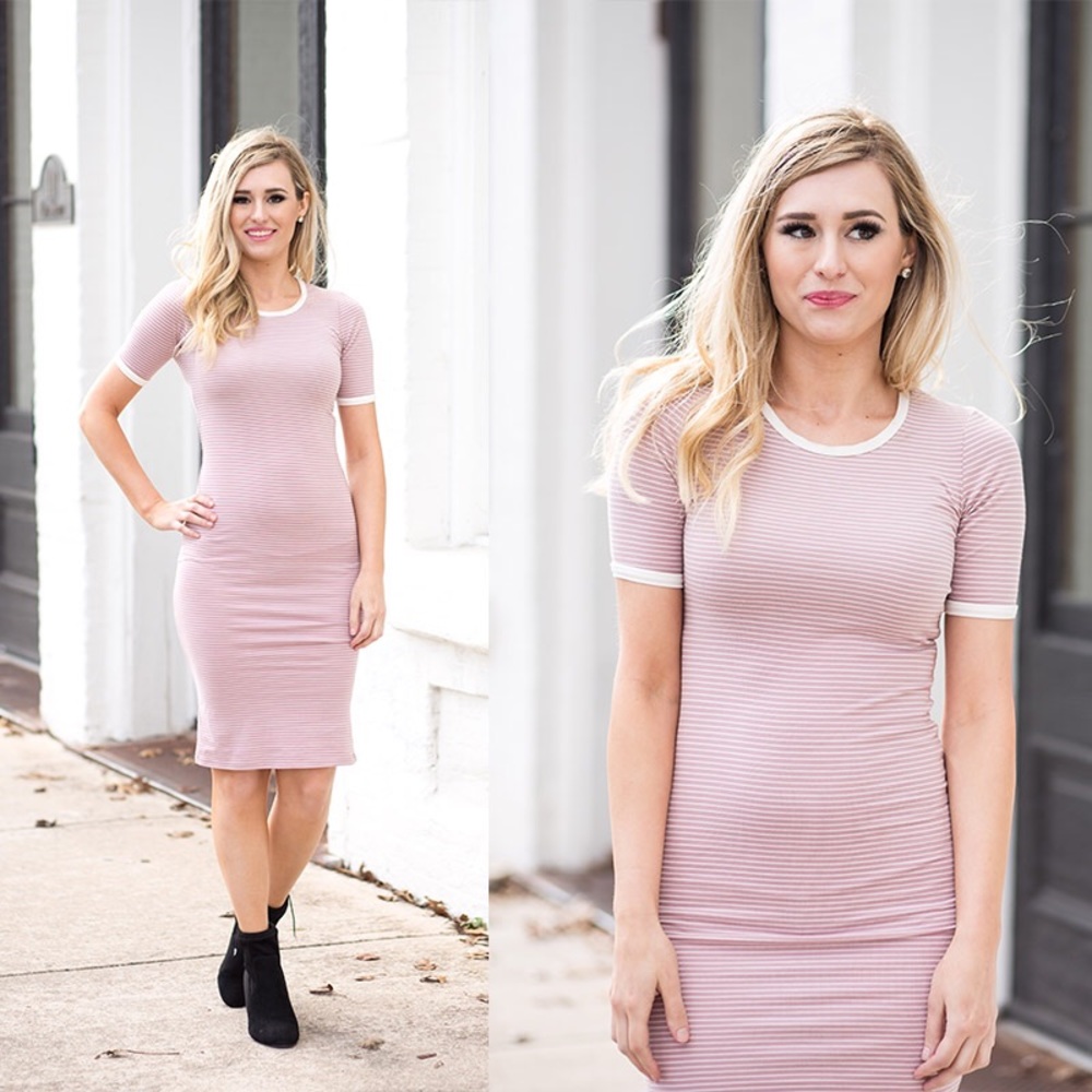 *SALE* Striped Blush Dress