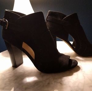 Vince Camuto peep toe booties