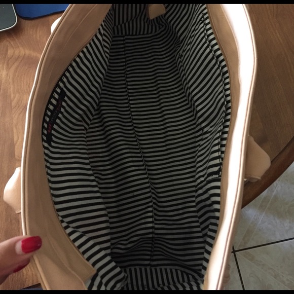 JustFab Blush Pink Gold Chain Esteban Handbag - Picture 5 of 7