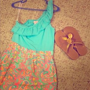 Lilly Pulitzer One Shoulder Dress