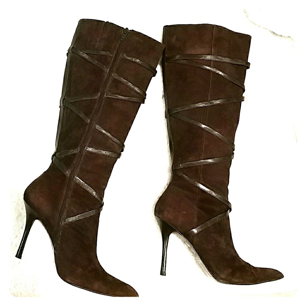 Chocolate Brown Suede Aldo Boots