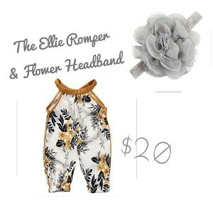 The Ellie SUMMER SUNSUIT & HEADBAND!