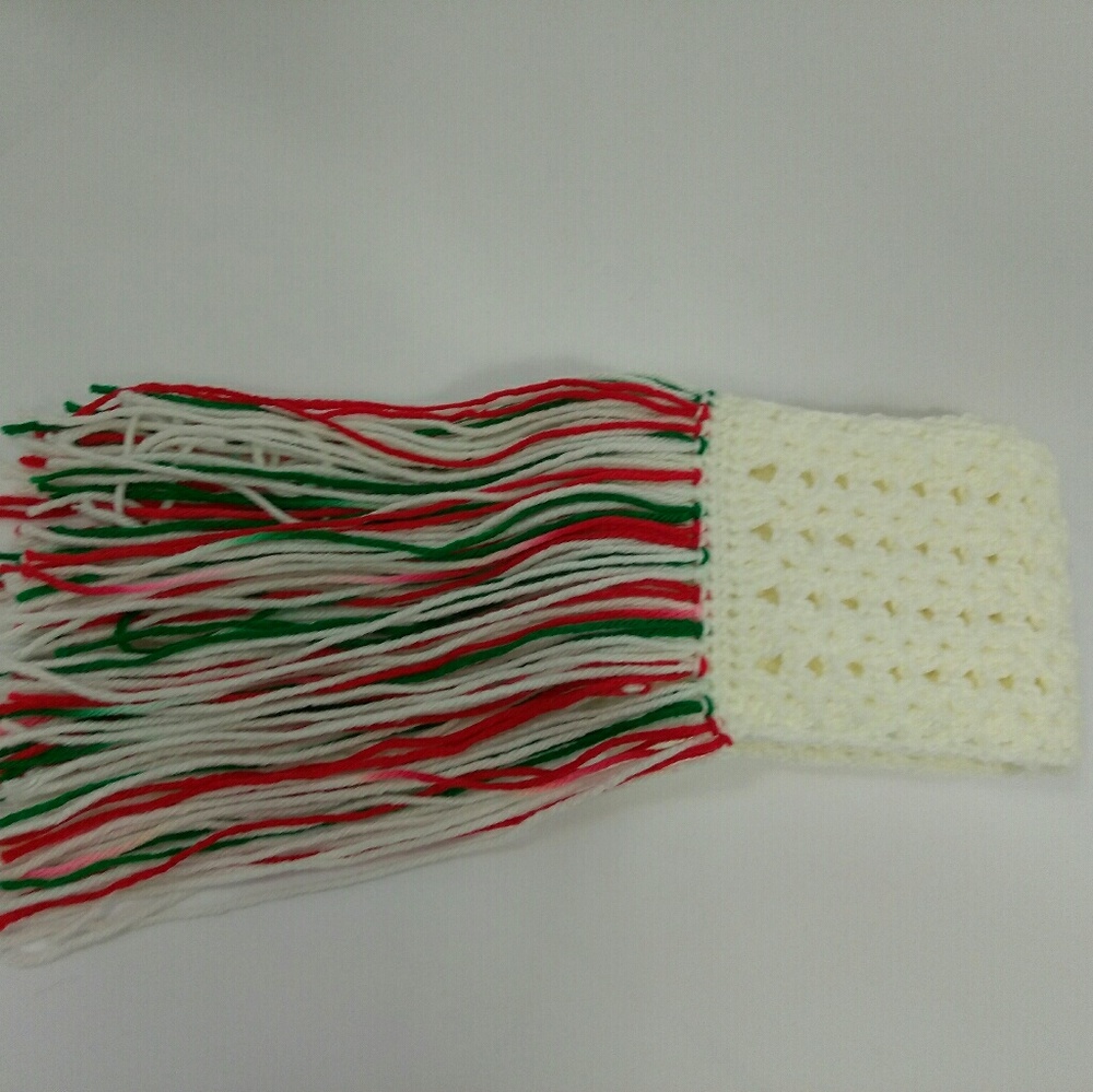 Crochet shell stitch scarf handmade