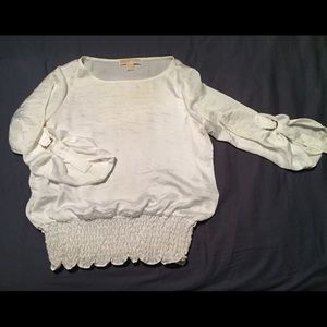 Michael Kors XS white silky blouse