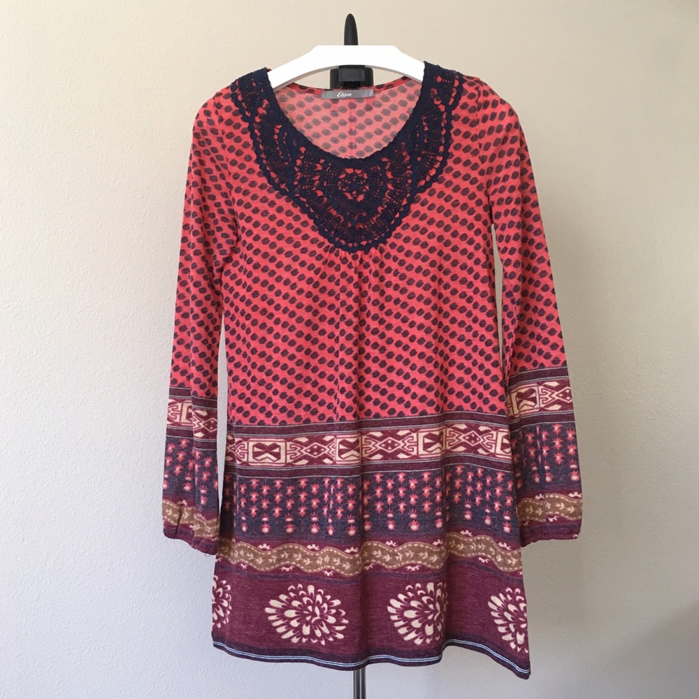 Etam embroidered dress size S