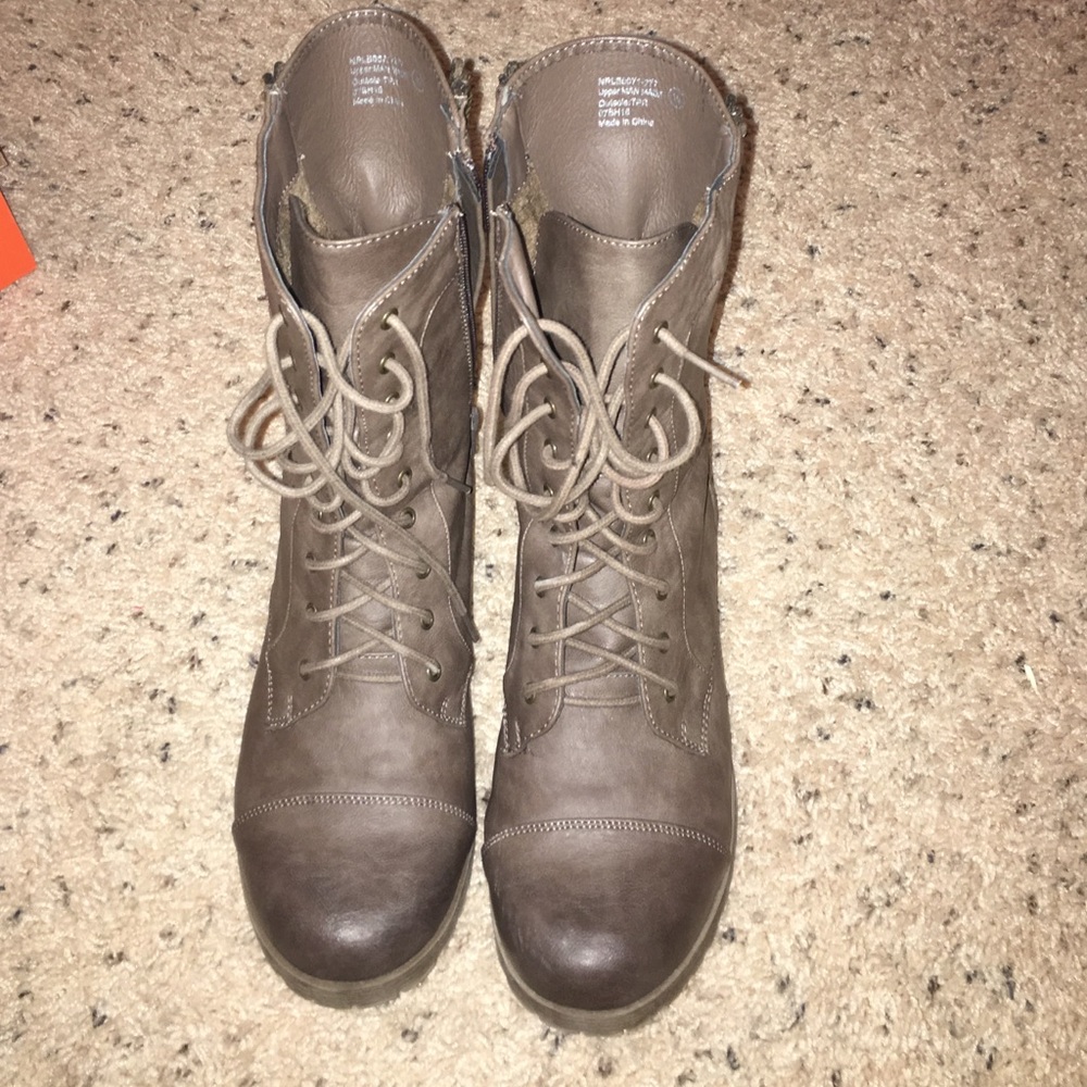 Not Rated combat boots
