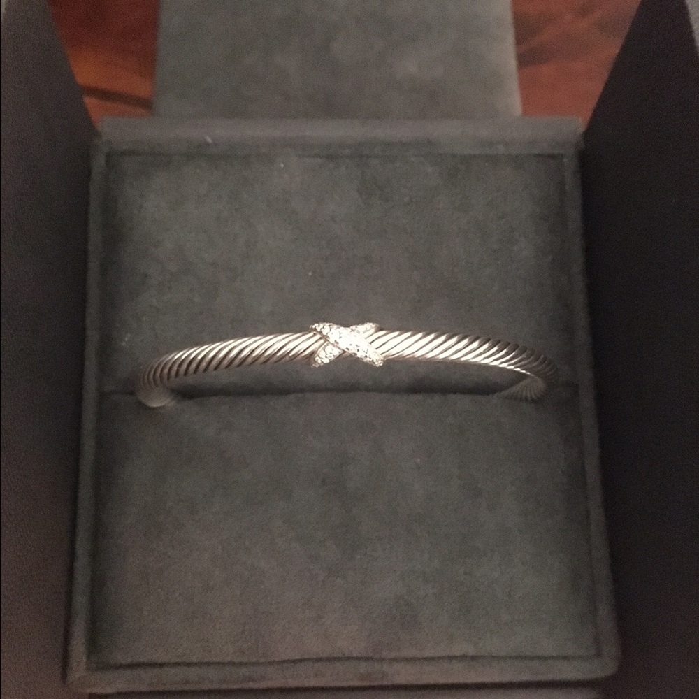 David Yurman X Station Bracelet with Diamonds