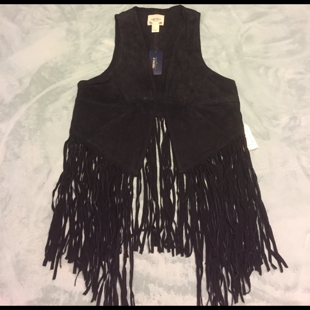 Fringed Suede Vest