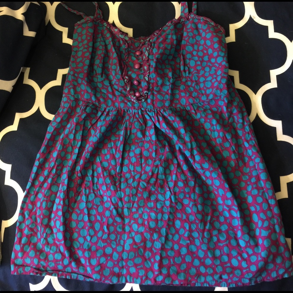 Colorful tank top, size missing but it is a medium