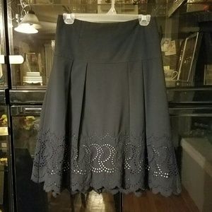 Ann Taylor Navy Circle Skirt