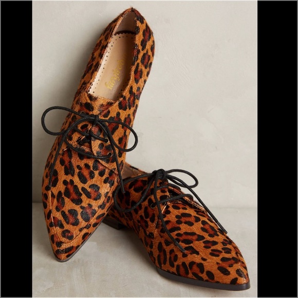 Anthropologie Leopard Oxfords - Picture 2 of 5