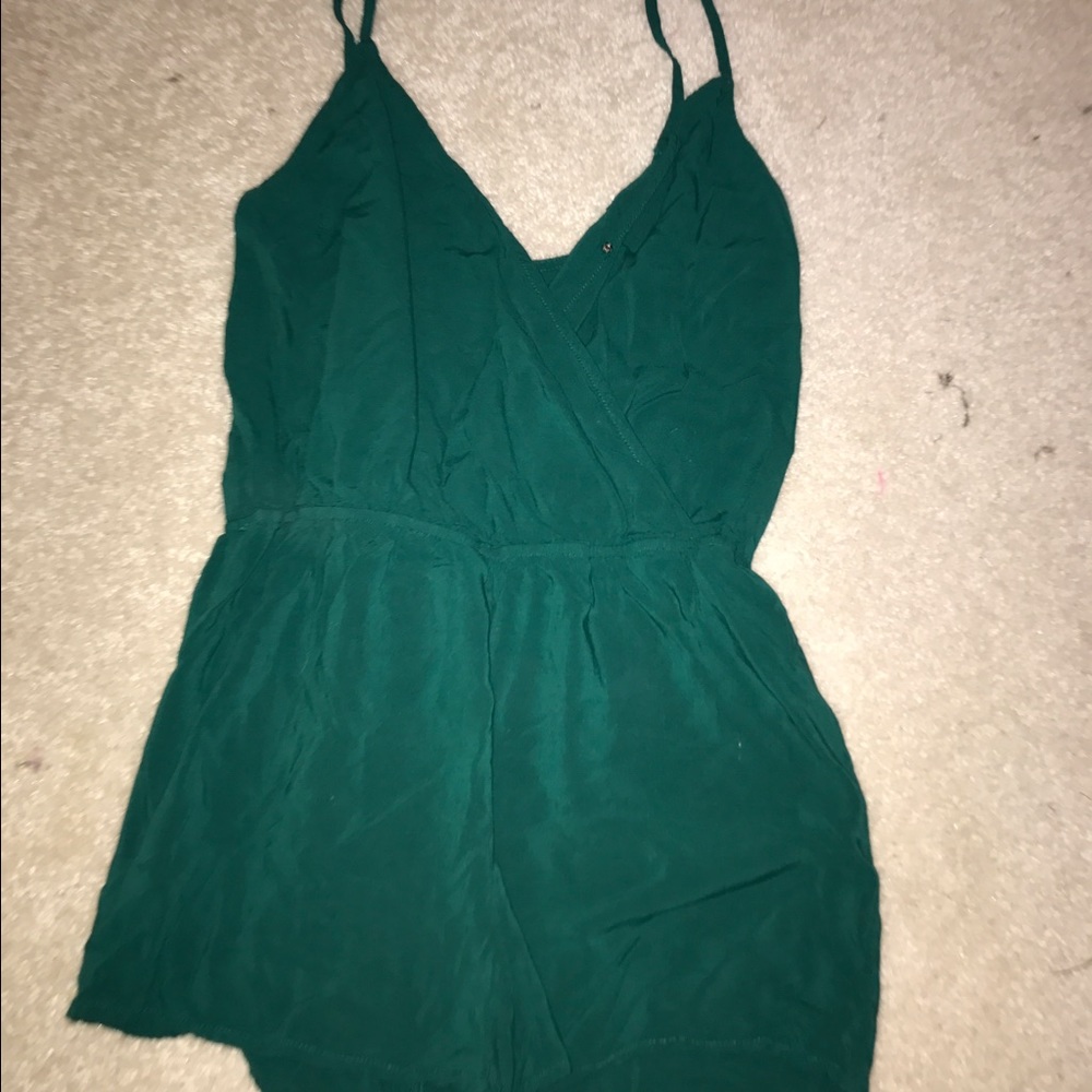 Forever 21 green romper