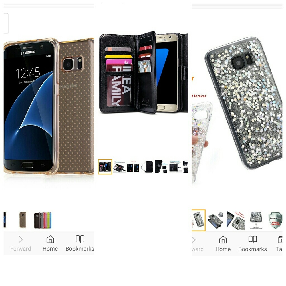 3 for 1 Galaxy S7 phone cases